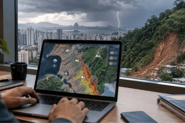 CNseg amplia Ferramenta de Riscos Climáticos com análise de deslizamentos e raios Notícias,CNSEG