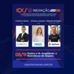 CQCS Inovação 2026: painel “Dados e IA Ampliando a Relevância do Seguro” reúne Castelano Santos, CEO da Tech Trail, Cristiane Junqueiro, Head da Simple2u, e Eduardo Rodrigues, CEO da Applause Notícias,Simple2u,Tech Trail,Applause