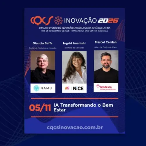 CQCS Inovação 2026: painel “IA Transformando o Bem-Estar” discute o impacto da tecnologia na qualidade de vida Notícias