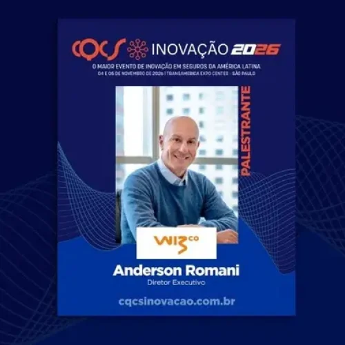Experiência no seguro corporativo: Anderson Romani, Diretor Executivo na Wiz Corporate, é confirmado no CQCS Inovação 2026 Notícias,CQCS Inovação,Wiz Corporate,wiz co
