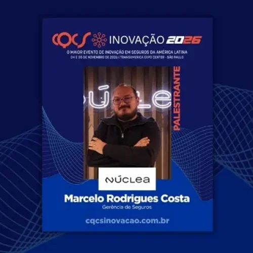 Marcelo Rodrigues Costa, gerente de Seguros da Núclea, será palestrante do CQCS Inovação 2026 Notícias,Núclea,CQCS Inovação 2026,CQCS Inovação