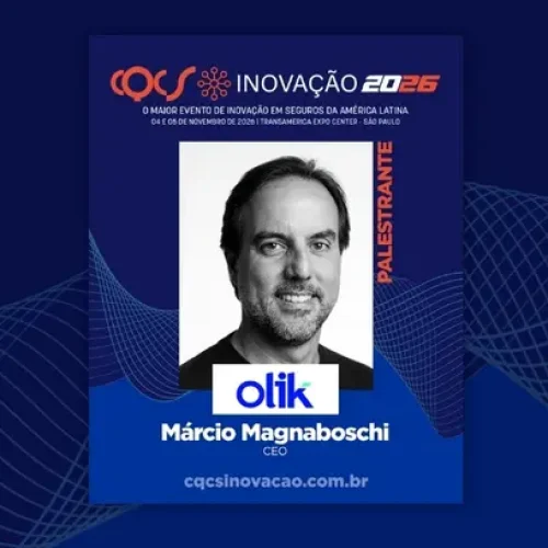 Márcio Magnaboschi, CEO e cofundador da Olik, é confirmado como palestrante do CQCS Inovação 2026 Notícias,Olik,CQCS Inovação 2026,Oliv
