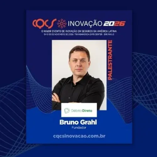 Referência em inovação e automação, Bruno Grahl, fundador da Débito Direto, é confirmado no CQCS Inovação 2026 Notícias,CQCS Inovação 2026,Débito Direto,CQCS Inovação