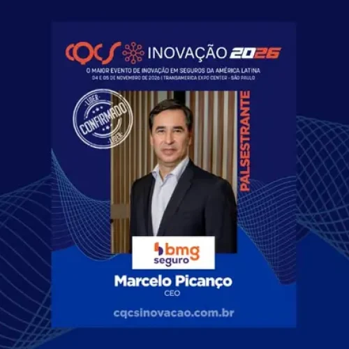 Marcelo Picanço, CEO da Bmg Seguro, leva sua experiência de mais de 25 anos ao Programa Painéis de Líderes do CQCS Inovação 2026 Notícias,CQCS Inovação 2026,Bmg Seguro