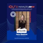 Janu Queiroz, COO da Nuvidio, une inovação e liderança para transformar o seguro no CQCS Inovação 2026 Notícias,CQCS Inovação 2026,Nuvidio