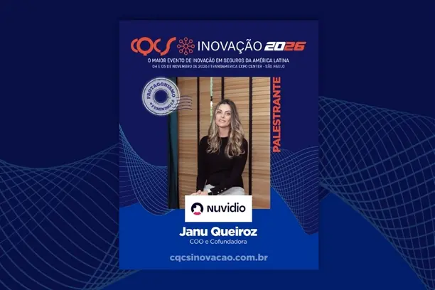 Janu Queiroz, COO da Nuvidio, une inovação e liderança para transformar o seguro no CQCS Inovação 2026 Notícias,CQCS Inovação 2026,Nuvidio