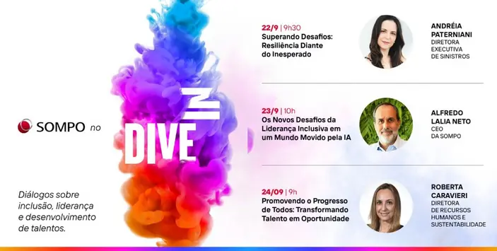 Lideranças da Sompo debatem inclusão e o futuro do trabalho durante o Dive In Festival 2026 Notícias,Sompo,Dive In Festival 2026