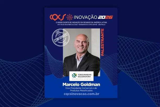 Marcelo Goldman, vice-presidente Comercial e de Produtos Massificados da Tokio Marine, integra Painel de Líderes do CQCS Inovação 2026 Notícias,Tokio Marine,Tokio,CQCS Inovação,Tokio Marine Seguradora,CQCS Inovação 2026,Marcelo Goldman