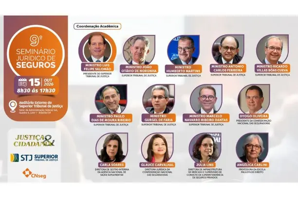 Ministros do STJ participam de seminário sobre novo Marco Legal dos Seguros e desafios para a segurança jurídica no setor Notícias,CNSEG