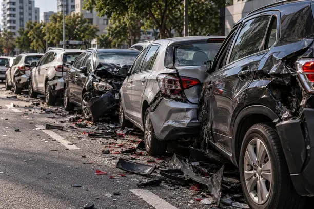 Motorista perde o controle e destrói vários carros: entenda os caminhos para indenização Notícias,Seguro Auto