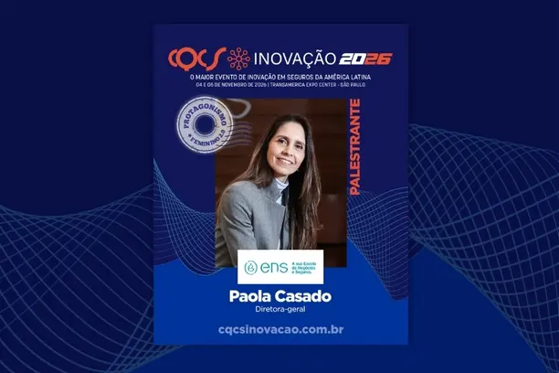Paola Casado, da ENS, integra Protagonismo Feminino 2.0 no CQCS Inovação 2026 Notícias,ENS,CQCS Inovação 2026