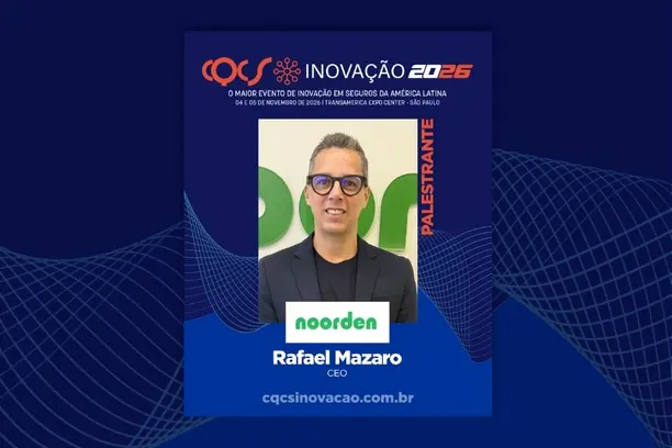 Rafael Mazaro, CEO da Noorden, leva experiência em transformação digital no mercado de seguros ao CQCS Inovação 2026 Notícias,CQCS Inovação 2026,Noorden