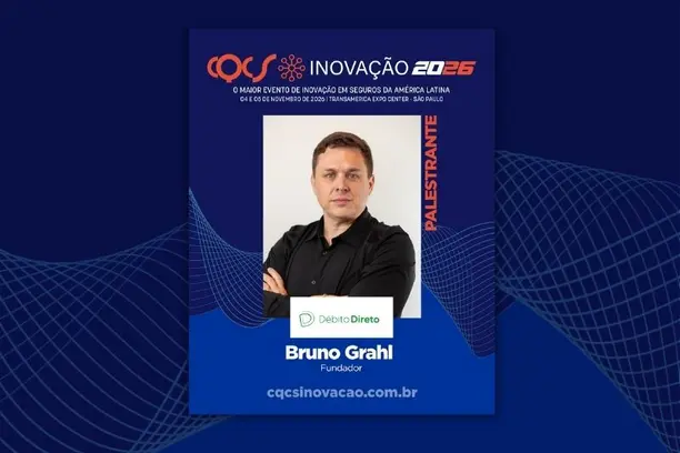 Referência em inovação e automação, Bruno Grahl, fundador da Débito Direto, é confirmado no CQCS Inovação 2026 Notícias,CQCS Inovação 2026,Débito Direto,CQCS Inovação