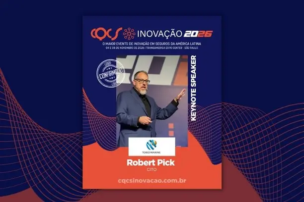 Robert Pick volta pelo segundo ano para ser Keynote Speaker no CQCS Inovação 2026 Notícias,Tokio Marine,CQCS Inovação,Tokio Marine Seguradora,CQCS Inovação 2026,Grupo Tokio Marine