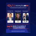 Da tecnologia à transformação dos negócios: Alexandre Faller, CIO da Bradesco Seguros; Rodolfo Taboada, Principal Account Executive da AWS; e Rubens Macedo, VP de Negócios da GFT Technologies, discutem “Cloud e AI no Seguro: da Eficiência Operacional à Vantagem Competitiva” no CQCS Inovação 2026 Notícias,GFT Technologies,Bradesco Seguros,AWS