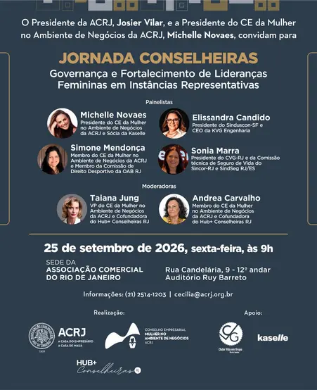 CVG-RJ participa e apoia Jornada Conselheiras realizado pela ACRJ Instituições,assessorias em seguros,Associação Comercial do Rio de Janeiro,Clube Vida em Grupo do Rio de Janeiro,Corretor de Seguros,CVG-RJ,lucro líquido,Mercado de Seguros,planos de saúde,Proteção veicular,seguradoras,seguro,Seguros,Taiana Jung