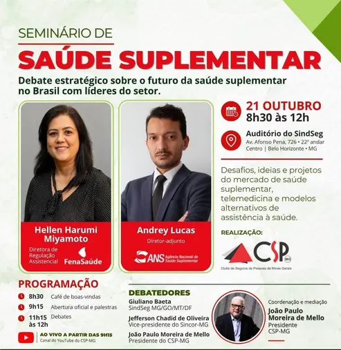 CSP-MG realiza seminário sobre saúde suplementar Eventos,Notícias,Saúde,ans,csp-mg,eventos,saúde suplementar