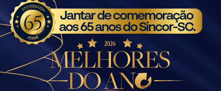 Sincor-SC celebra 65 anos com premiação Eventos,Notícias,sincor-sc,Troféu Melhores do Ano