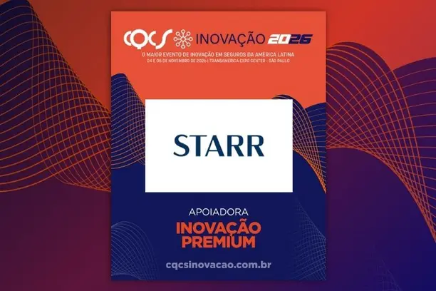 Starr, seguradora global, confirma presença no CQCS Inovação 2026 Notícias,CQCS Inovação 2026,Starr