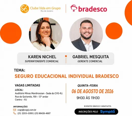 CVG-RJ promove café da manhã sobre Seguro Educacional Instituições,assessorias em seguros,Bradesco Seguros,Corretor de Seguros,corretores,lucro líquido,Mercado de Seguros,planos de saúde,Proteção veicular,seguradoras,seguro,Seguro Educacional,Seguros
