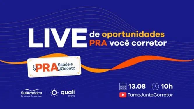 Qualicorp e SulAmérica promovem live para apresentar pacote de novidades a corretores Saúde e Odonto,assessorias em seguros,Corretor de Seguros,lucro líquido,Mercado de Seguros,planos de saúde,Proteção veicular,Qualicorp,seguradoras,seguro,Seguros,SulAmérica,TamoJunto Corretor