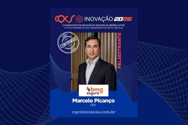 Marcelo Picanço, CEO da Bmg Seguro, leva sua experiência de mais de 25 anos ao Programa Painéis de Líderes do CQCS Inovação 2026 Notícias,CQCS Inovação 2026,Bmg Seguro