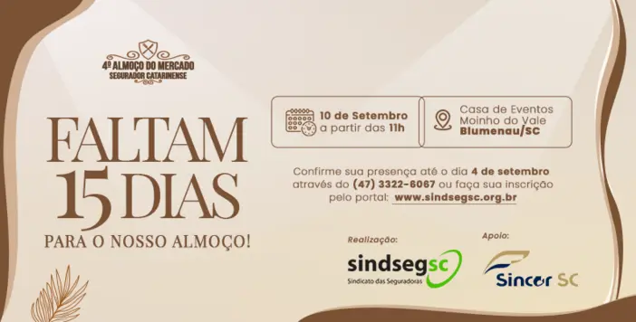 SindsegSC promove 4º Almoço do Mercado Segurador Eventos,Leia Mais,Notícias,almoço do mercado segurador,SindsegSC
